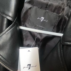 Faux Leather Moto Jacket NWT